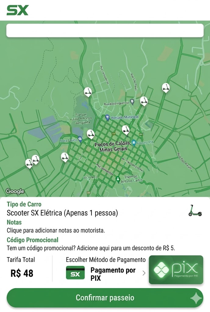 Aplicativo da SX locadora